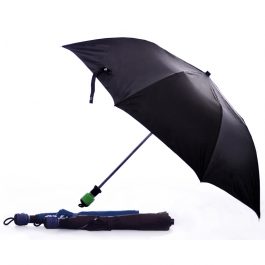 2 fold Black Silver Umbrella