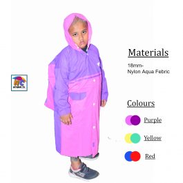 Hello Kitty Nylon PVC Premium Quality Kids Raincoat