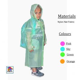 Kid’s Fun Nylon PVC Premium Quality Raincoat