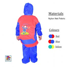 Messi Nylon PVC Premium Quality Kids Raincoat